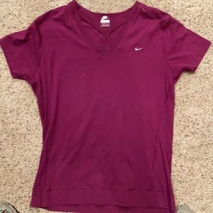 Nike dark magenta t-shirt